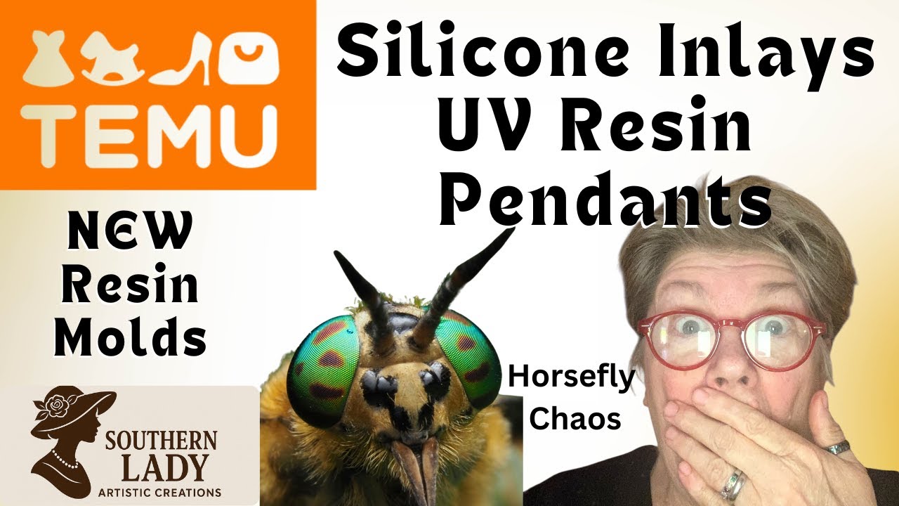Unboxing Temu + Horsefly Chaos😲 Silicone Inlays, Air Dry Clay & Resin Experiments