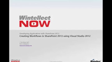 Creating Workflows in SharePoint 2013 using Visual Studio 2012 Sneak Peek by Tom Kinser