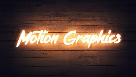 Neon Sign Title Motion Graphics Templates
