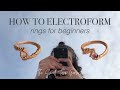 electroforming copper rings | for beginners | step by step