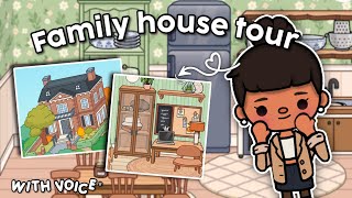 BIG FAMILY HOUSE TOUR ⭐🏡 || Toca boca life world 🌍 | ROLEPLAY *with voice* 🗣️