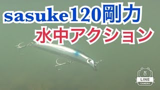 ima sasuke120剛力 ボラ サスケ 水中撮影ルアーアクションswimmovie