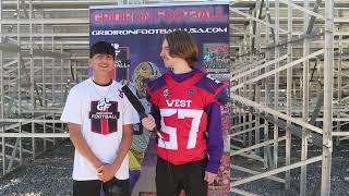 Grant Jr. High QB Gage Hossieni