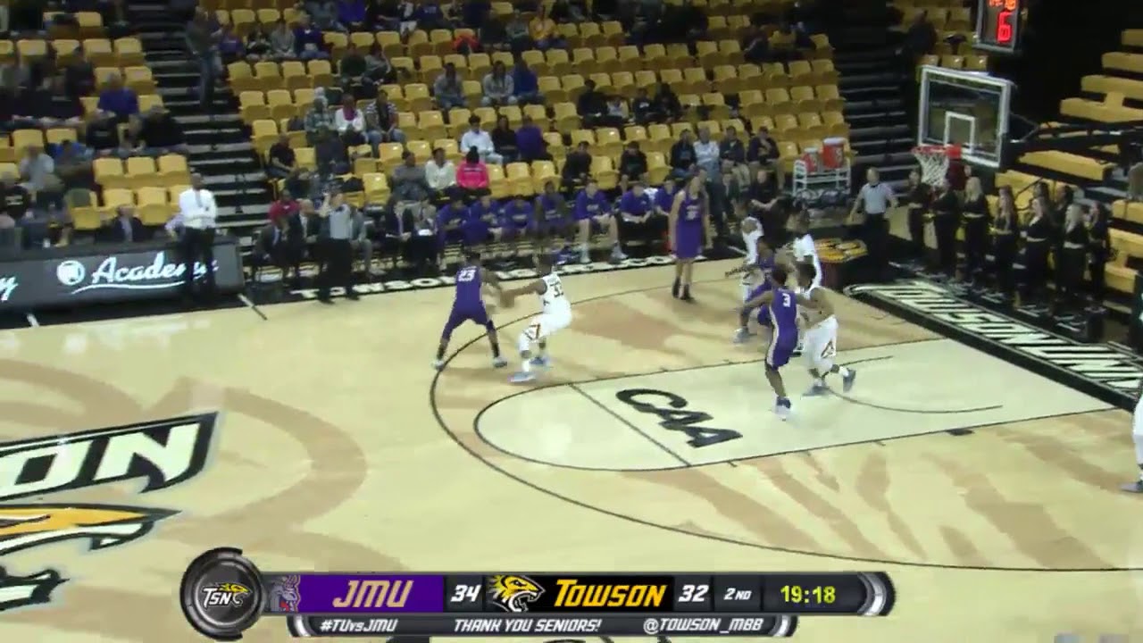 HIGHLIGHTS JMU Men's Basketball at Towson YouTube
