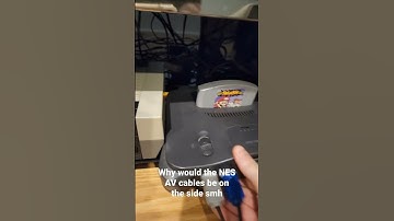 Why are the NES AV cables on the side? #nintendones #Nintendo #nes #n64 #nintendo64 #videogames