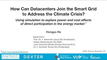 ADS Thesis Award Pitch: "DVFS Scheduling for Datacenters in Smart Grid"