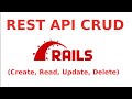 How to build ruby on rails rest api crud  rails 7 restful api  rails api crud