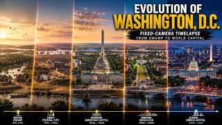Evolution of Washington, D.C. | Fixed-Camera Timelapse: From Swamp to World Capital