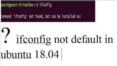 ifconfig is not in ubuntu 18.04 ? #tech_mini_bytes #English