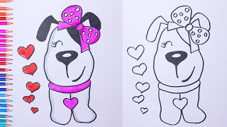 How to draw DOG  Easy drawings