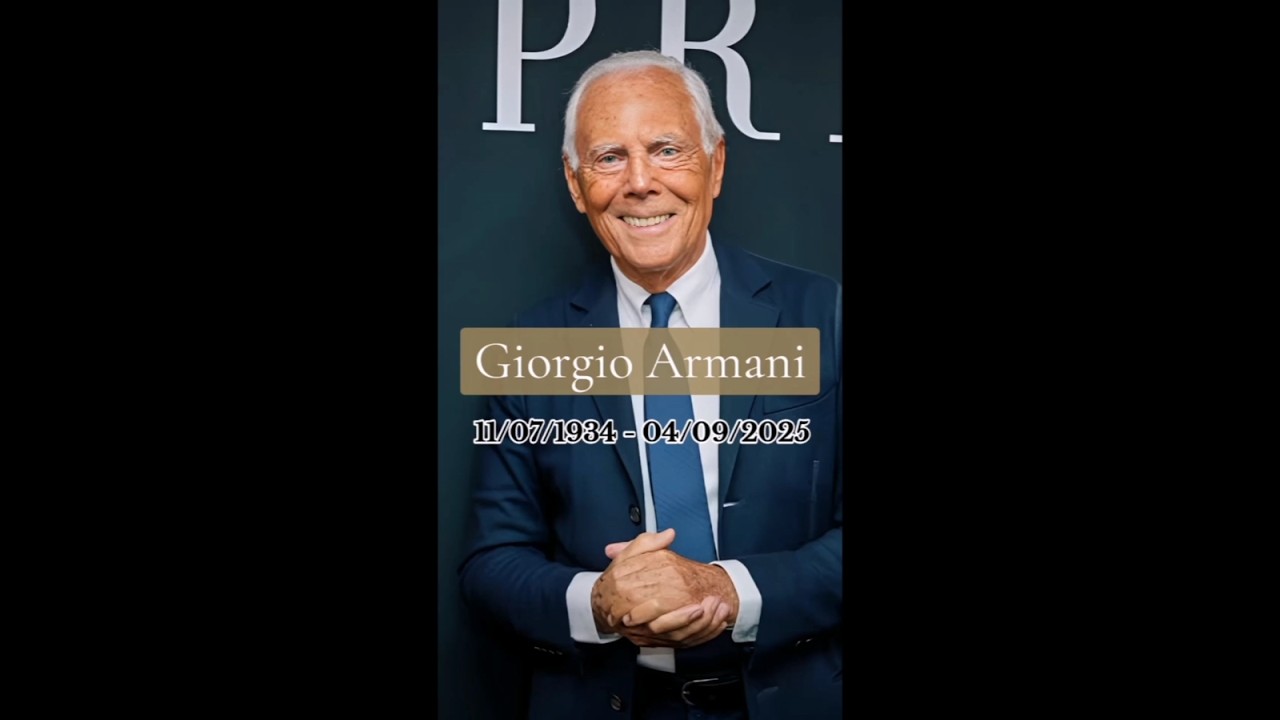 Giorgio Armani (1934–2025): A Fashion Titan Remembered : Latest News 📰🗞️