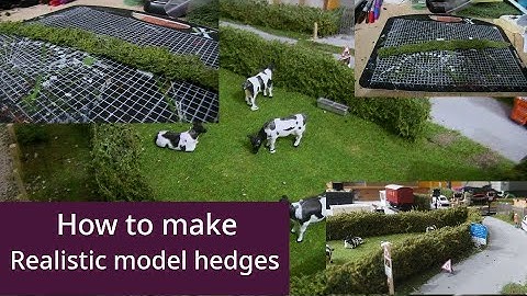 How to make easy realistic hedges for your model railway - at home! | Modelling tutorial