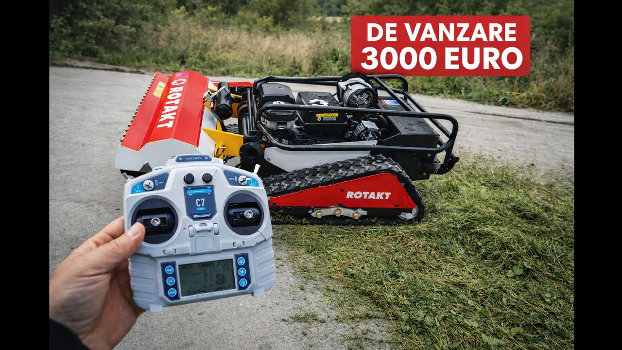 De vânzare! Tocator de vegetatie cu telecomanda  sinsenile 15cp! 