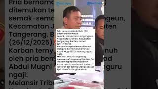Pelaku Pembunuhan Karyawan Konter HP Ternyata Guru Ngaji