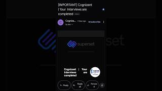 Cognizant Interview Completion Mail #cognizant #interview #results Wealth