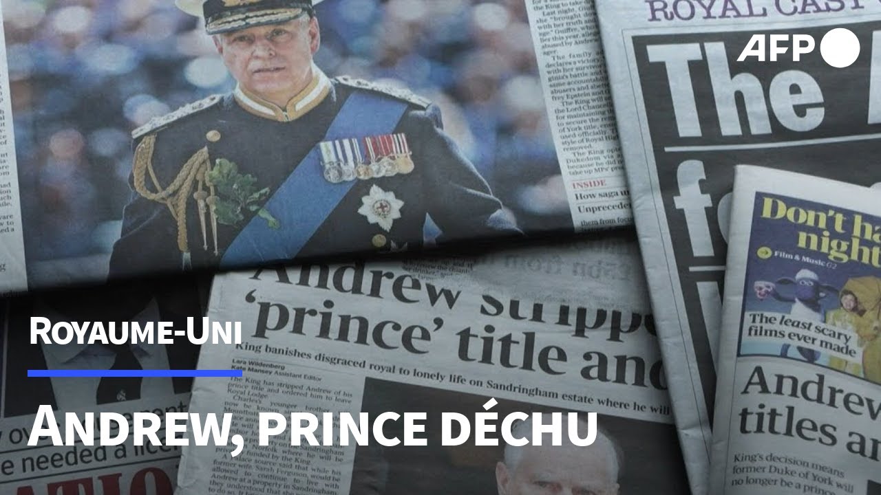 Andrew perd son titre de prince, emporté par l'affaire Epstein | AFP