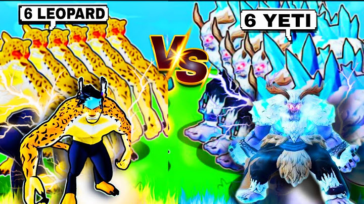 6 YETI VS 6 LEOPARD NO BLOX FRUITS QUAL A FRUTA MAIS FORTE