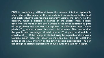 Mod-05 Lec-01 Rules for Pinch Design Method (PDM)-1st Part