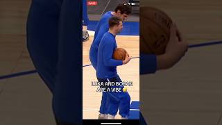 Luka Dončić I Boban Marjanović Zagrevanje Na Treningu Sa Narodnim Kolom