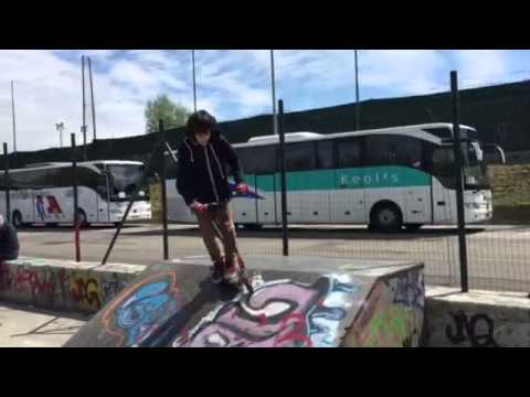 Scooter Tailwip off  in the ramp