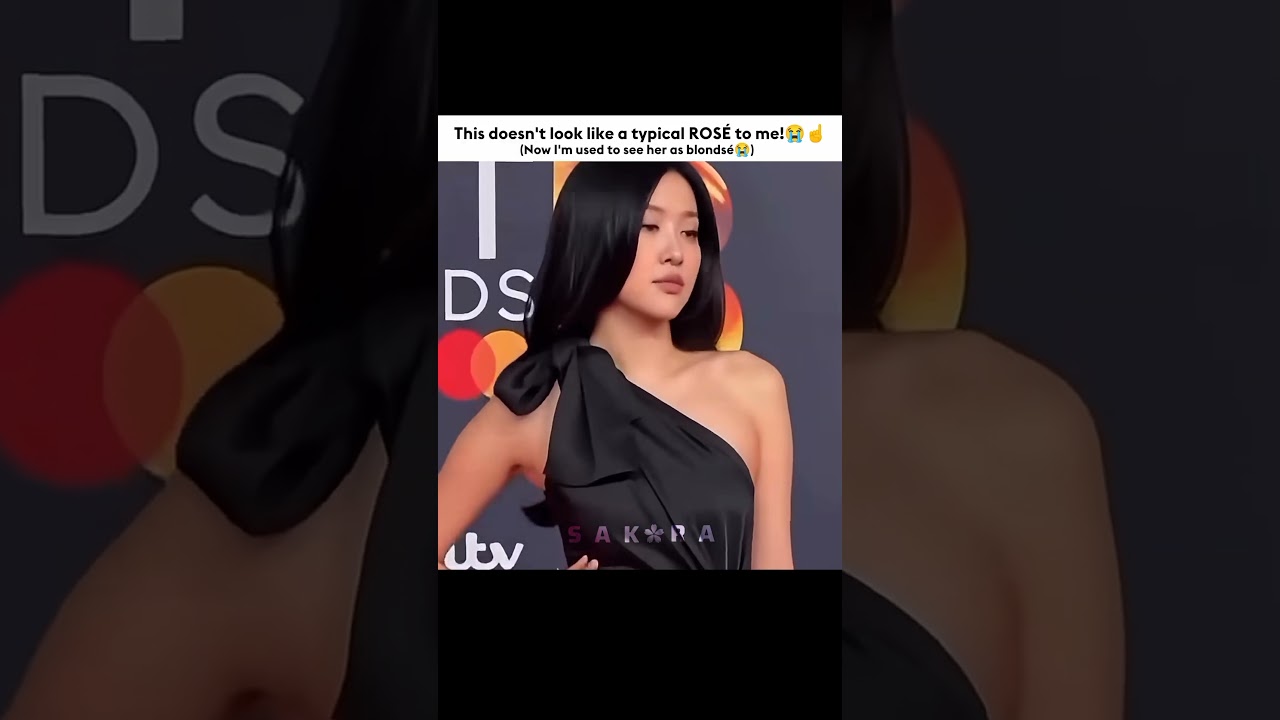 Rosé is back with black hair!? #blackpink #rose #trending #shorts