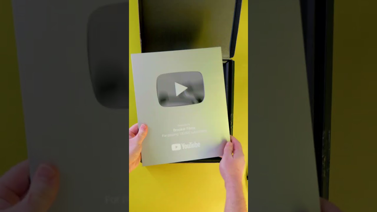 100,000 YouTube Creator Award! 