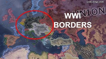 WWII BUT With WWI Borders || HOI4 Time Lapse
