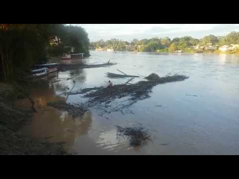Imagens da cheia do Rio Iaco em Sena Madureira