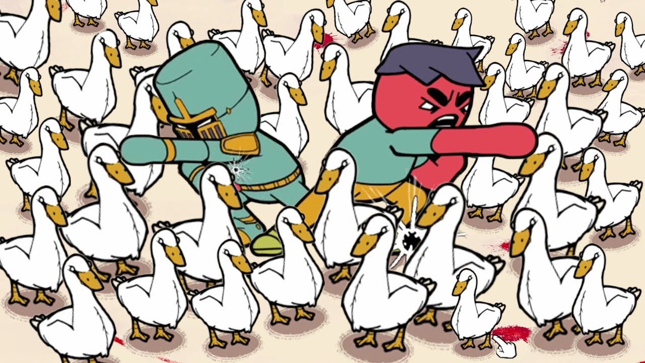 МУЖИКИ ПРОТИВ 100 ГУСЕЙ! ЛЕГЕНДАРНАЯ БИТВА!