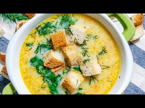 Видео рецепт Сырный суп с курицей