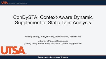 ConDySTA: Context-Aware Dynamic Supplement to Static Taint Analysis