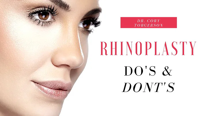 Rhinoplasty Do's & Dont's  | Toronto - Dr. Cory To...