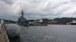 護衛艦まつゆき 接岸シーン