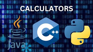 Simple Calculators Made With Python C and Java