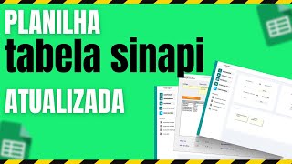 Updated Sinapi Table Spreadsheet [New Template]