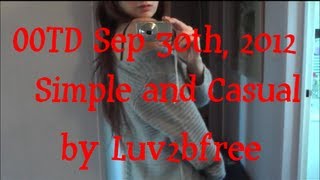 OOTD Oct 6, 2012 simple casual wear