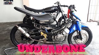 TEST knalpot SUZUKI SATRIA HIU LSCM GTX 120 cc PURE SOUND magnet kit UNDERBONE MODIF @Maskoko114