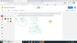 Uniform Circular Motion Example Problem 3