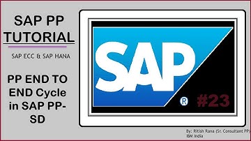 PP END TO END CYCLE | SD | PRODUCTION PLANNING | #23 | SAPSOLUTION | @sapproductsandservices