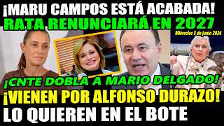 ¡Maru está acaba! Rata renunciará en 2027 ¡CNTE ya los dobló! EU viene por Durazo