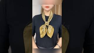 simple scarf ideas #scarfstyles #scarftie #scarftutorial #shorts