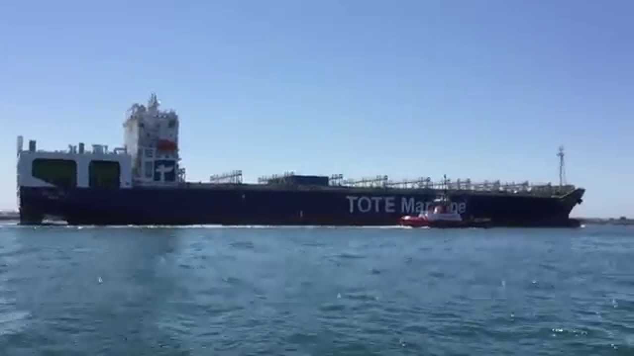 Worlds first LNG powered container ship! - YouTube