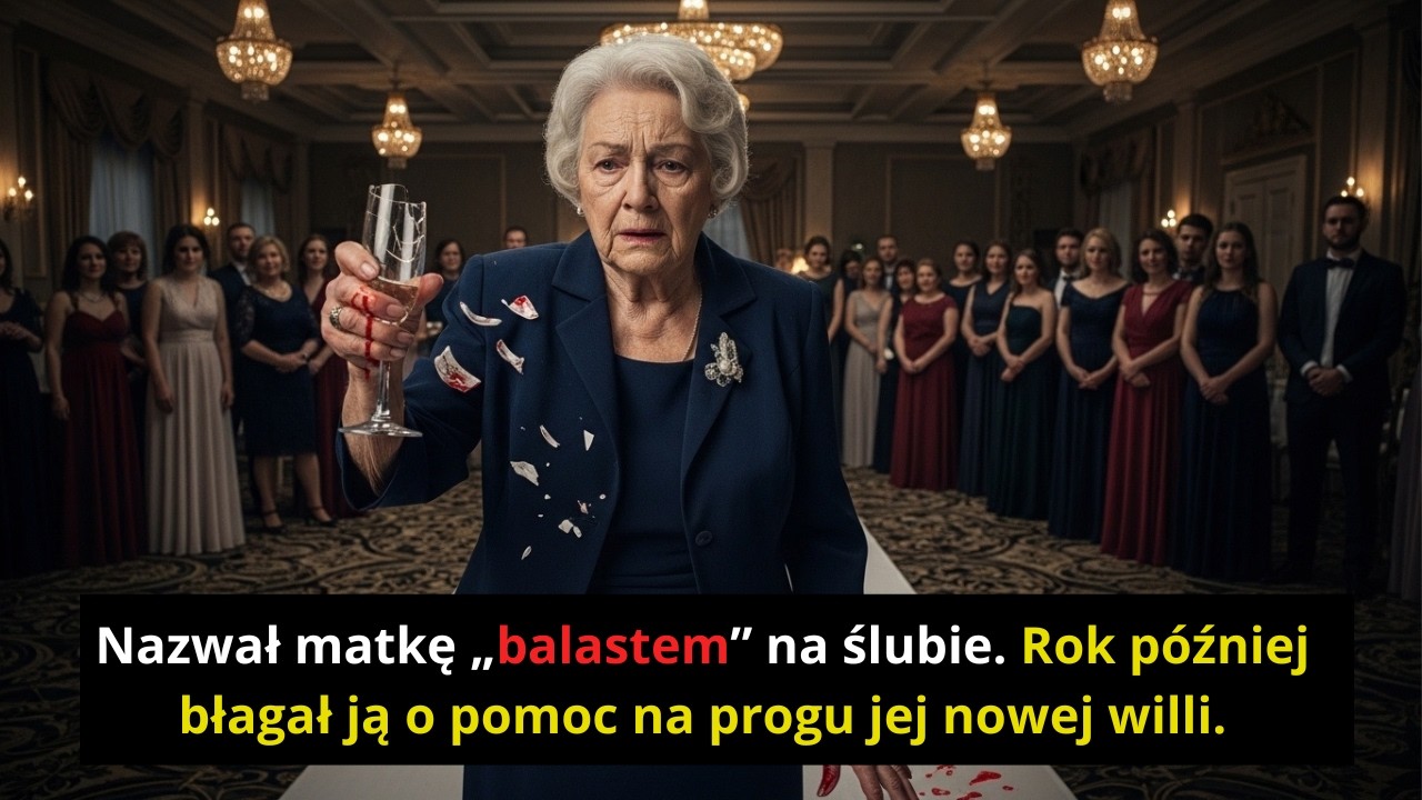 Nazwał matkę „balastem” na ślubie  Rok później błagał ją o pomoc na progu jej nowej willi