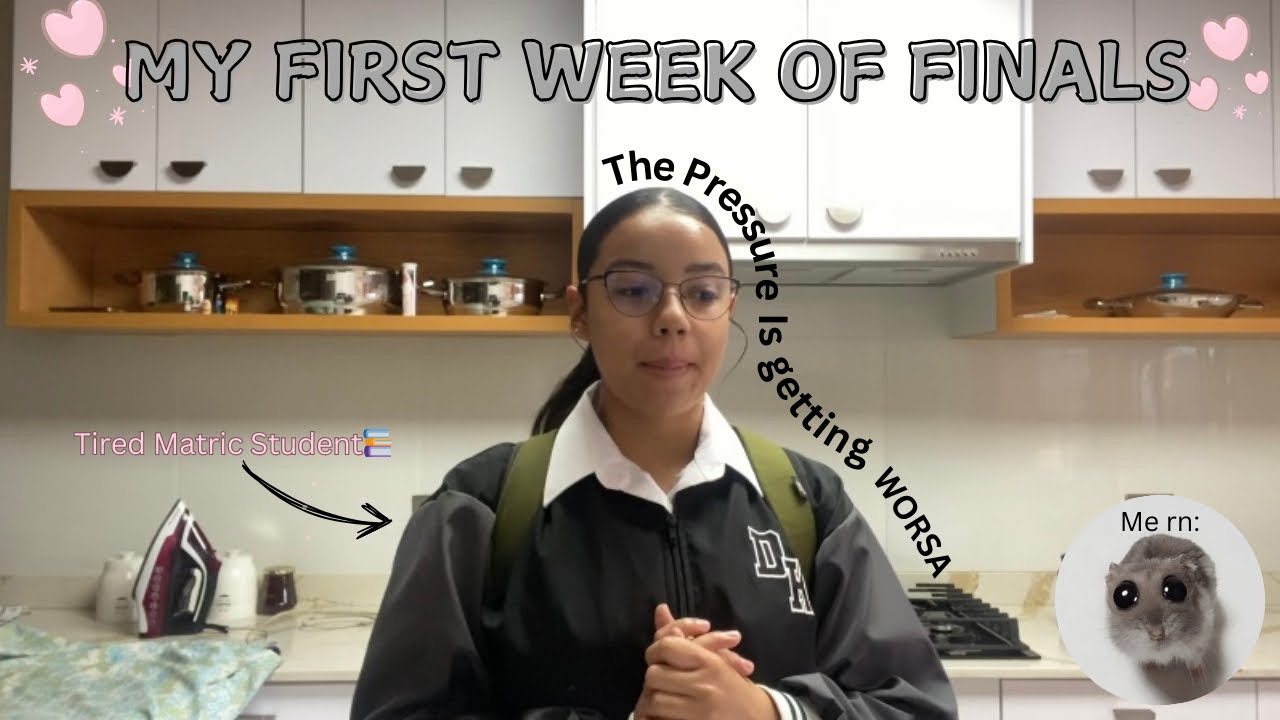 SPEND THE FIRST WEEK OF 📚NSC FINALS📚WITH ME | 🇿🇦 Matric Vlog