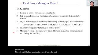 Video1_2 : Management Skills Training Program Part1 “The Role of the Middle Manager”