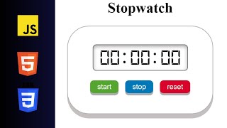 Stopwatch: A simple and intuitive stopwatch made using Vanilla JavaScript!