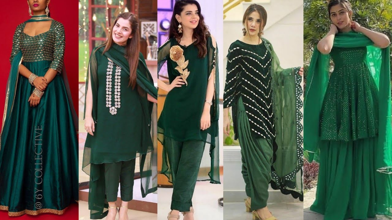 Plain Green Dress Designs / Green Dress Designs ideas