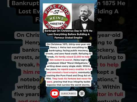 The Shocking Downfall And Comeback Of Henry J Heinz - YouTube