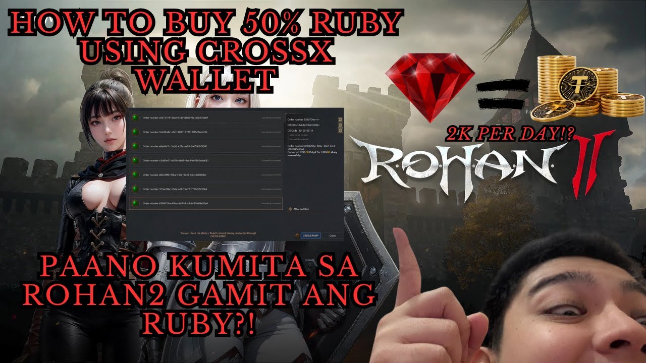 ROHAN 2: GUIDE ON HOW TO BUY AND SELL RUBY USING CROSSX USDT | PAANO KUMITA SA ROHAN 2?