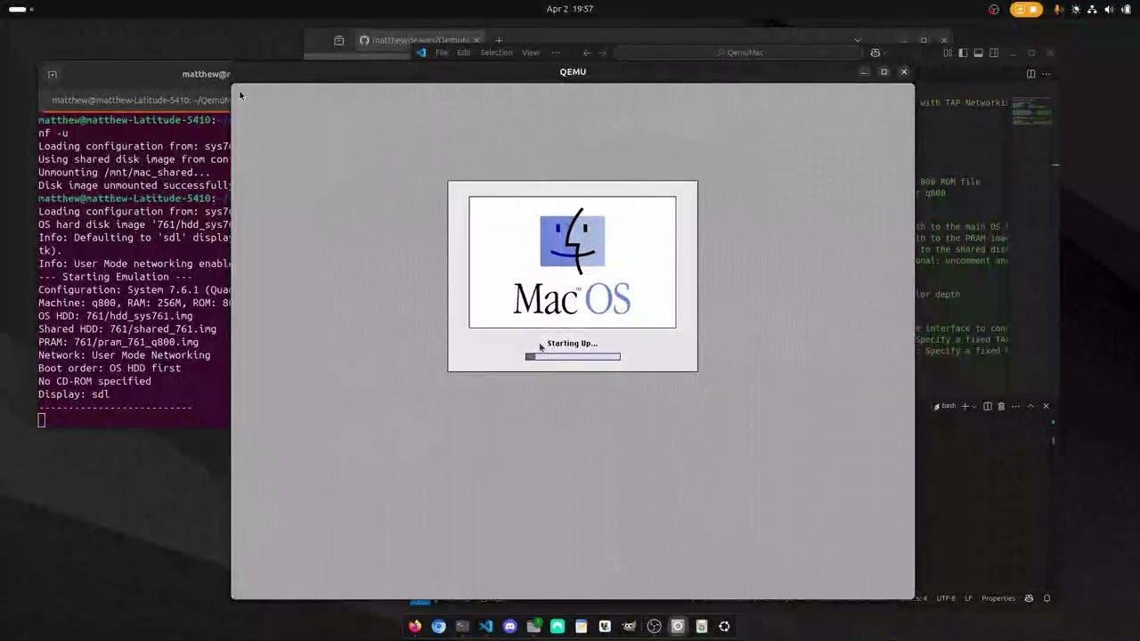 Emulating Classic Mac System 7 with Qemu on Ubuntu